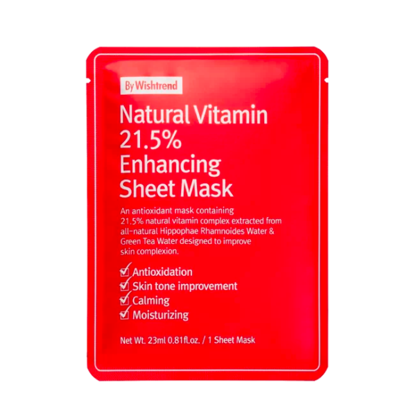 By Wishtrend - Natural Vitamin 21.5 Enhancing Sheet Mask