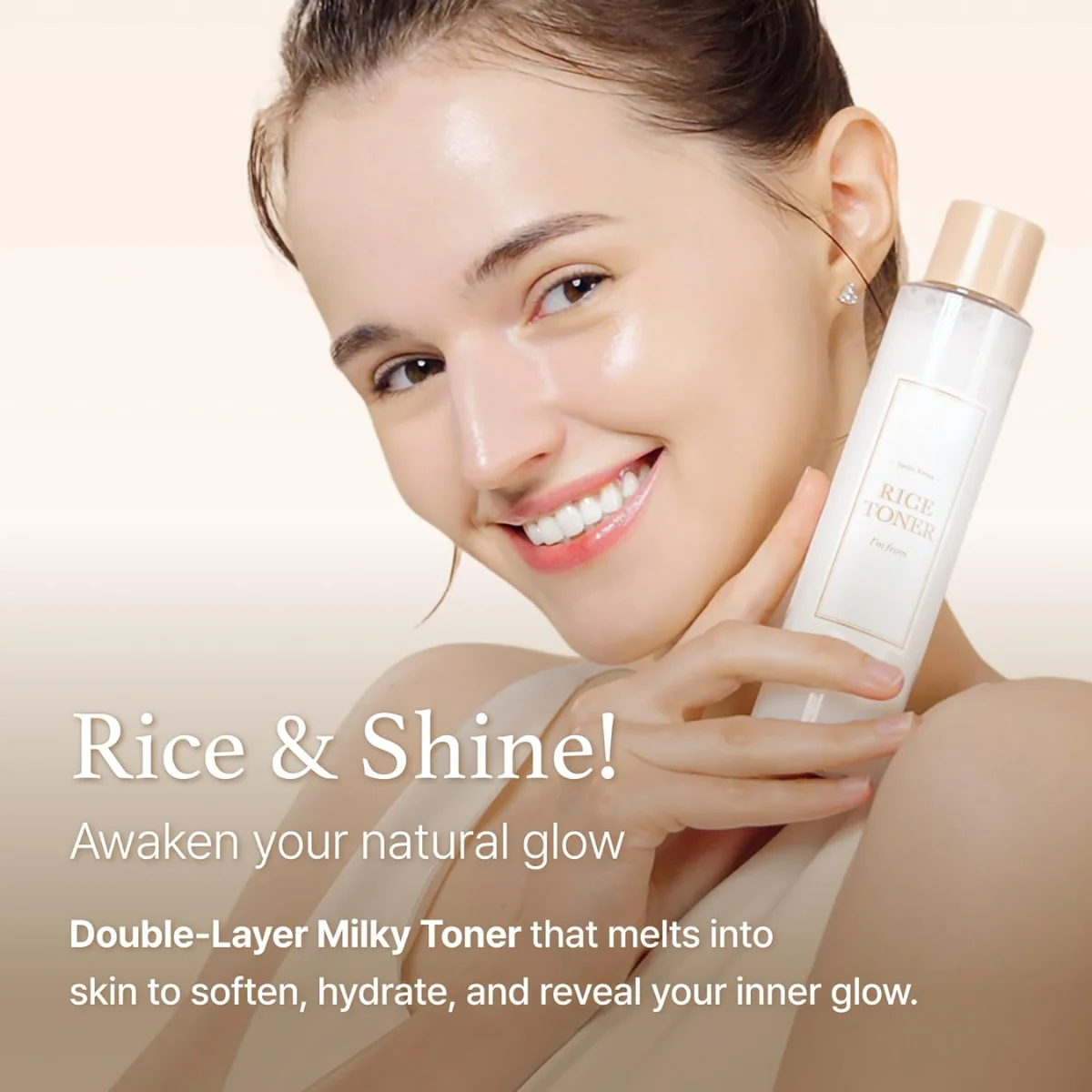 RICE TONER - Fugtende og fornyende ansigtstoner til en sundere, mere strålende hud.