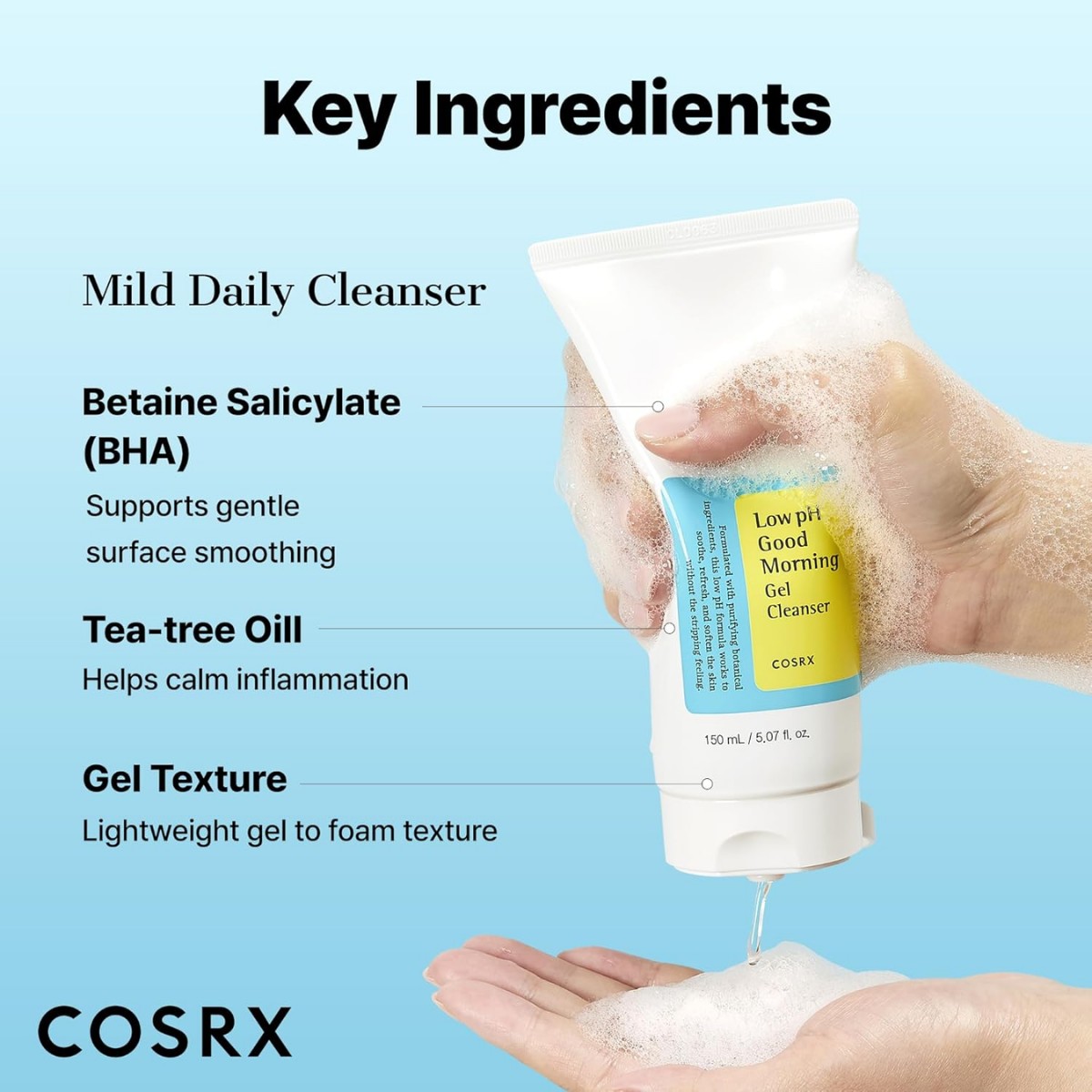 Cosrx - Low pH Good Morning Cleanser 150 ml - Image 5