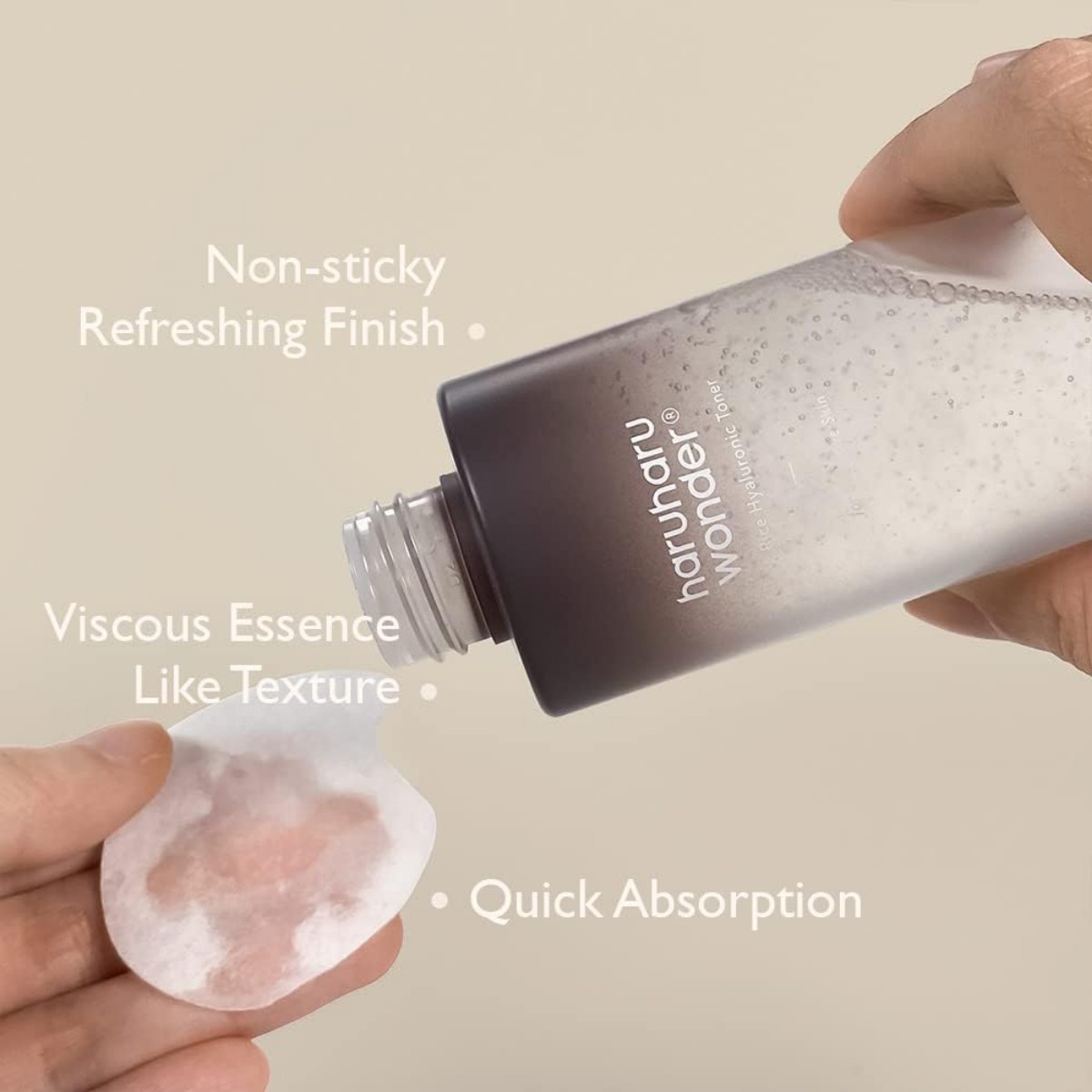 HaruHaru WONDER - Black Rice Hyaluronic Toner Free of Alcohol & Fragrance 150 ml - Image 5