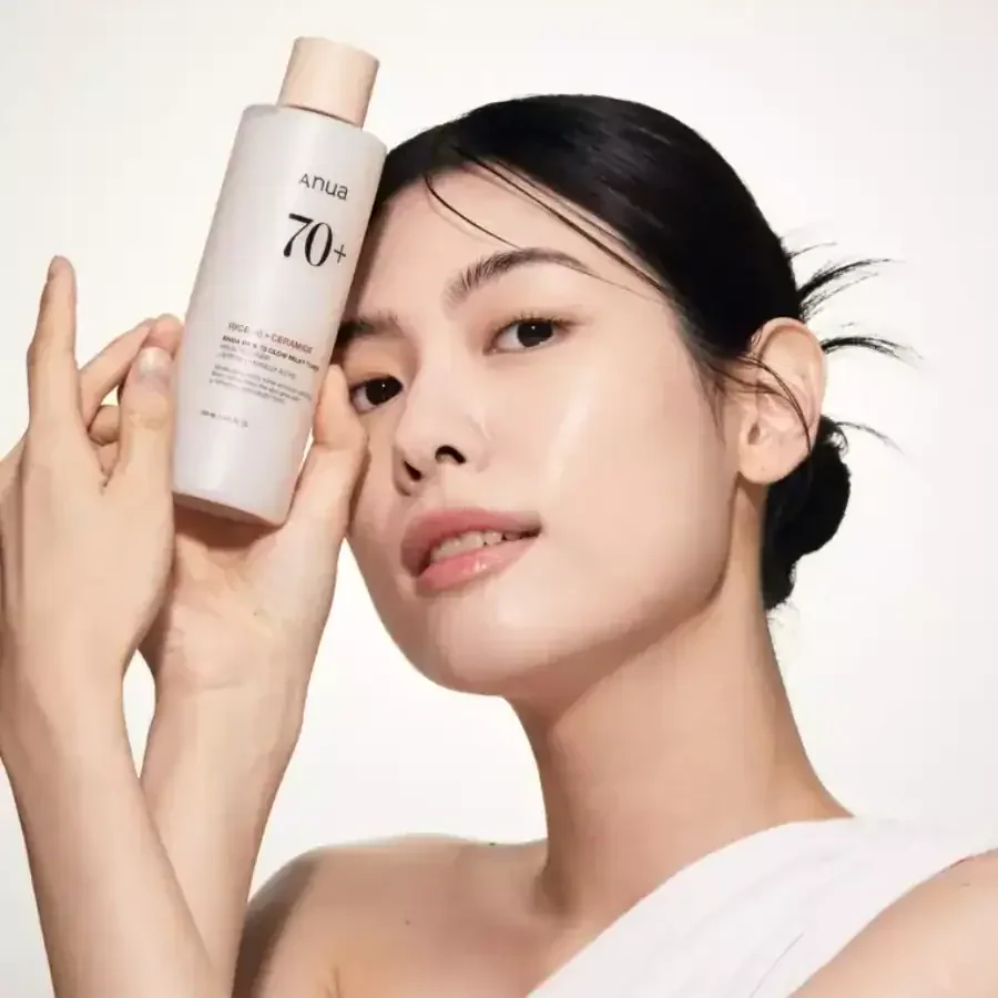 Anua 70+ anti-aging ansigtspleje med ceramide, fugtgivende og hudfornyende, til moden hud, solbeskyttelse, hudpleje, effektiv beskyttelse mod aldring.