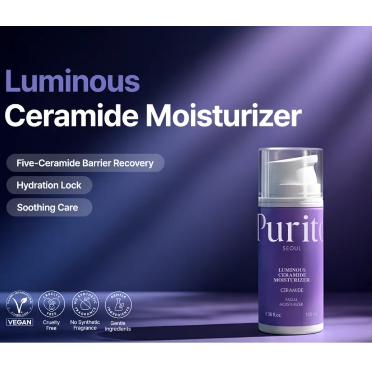Purito Seoul - Luminous Ceramide Moisturizer 100 ml Purito Seoul - Luminous Ceramide Moisturizer 100 ml - Image 2