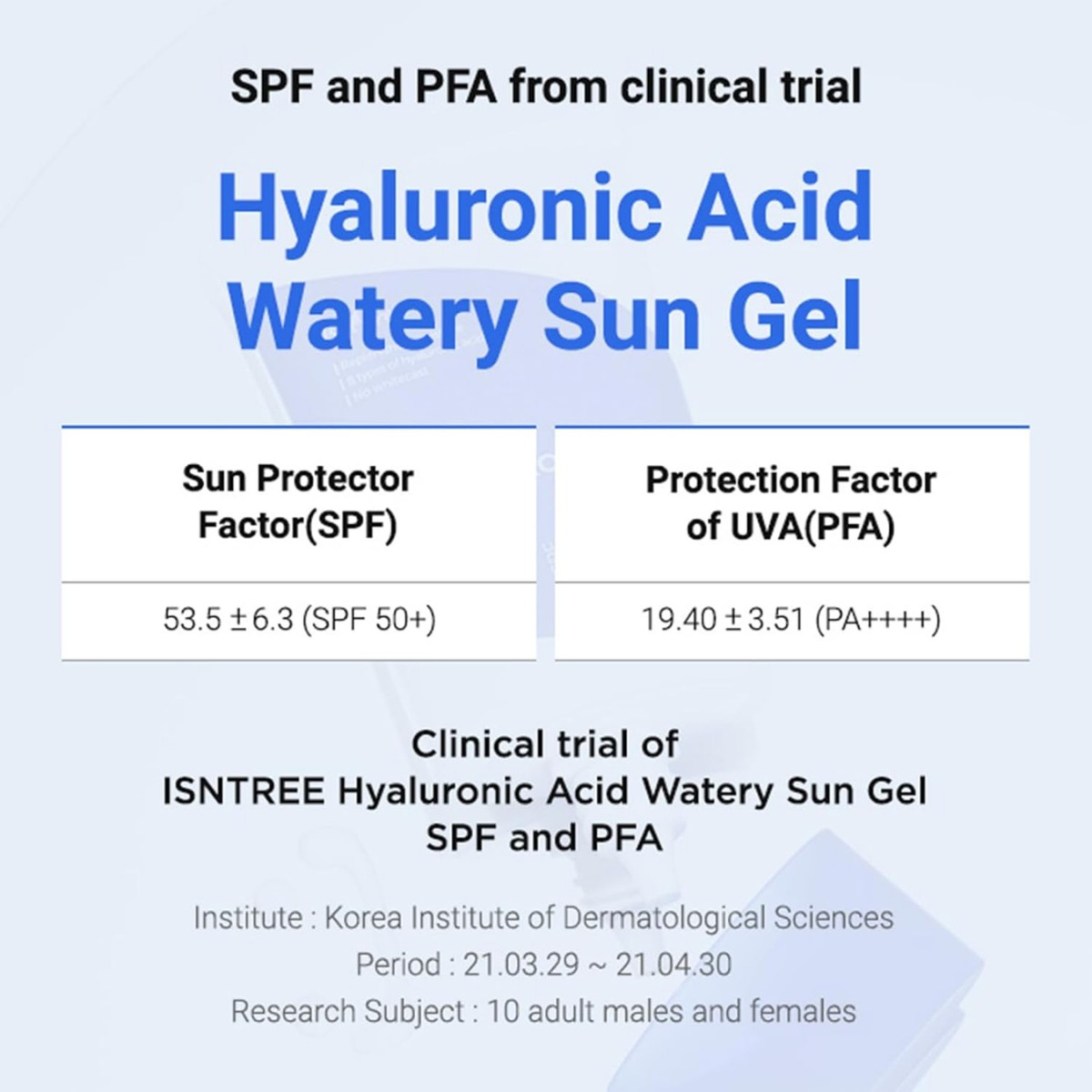 Isntree - Hyaluronic Acid Watery Sun Gel SPF50 50 ml 2EA Isntree - Hyaluronic Acid Watery Sun Gel SPF50 50 ml 2EA - Image 9