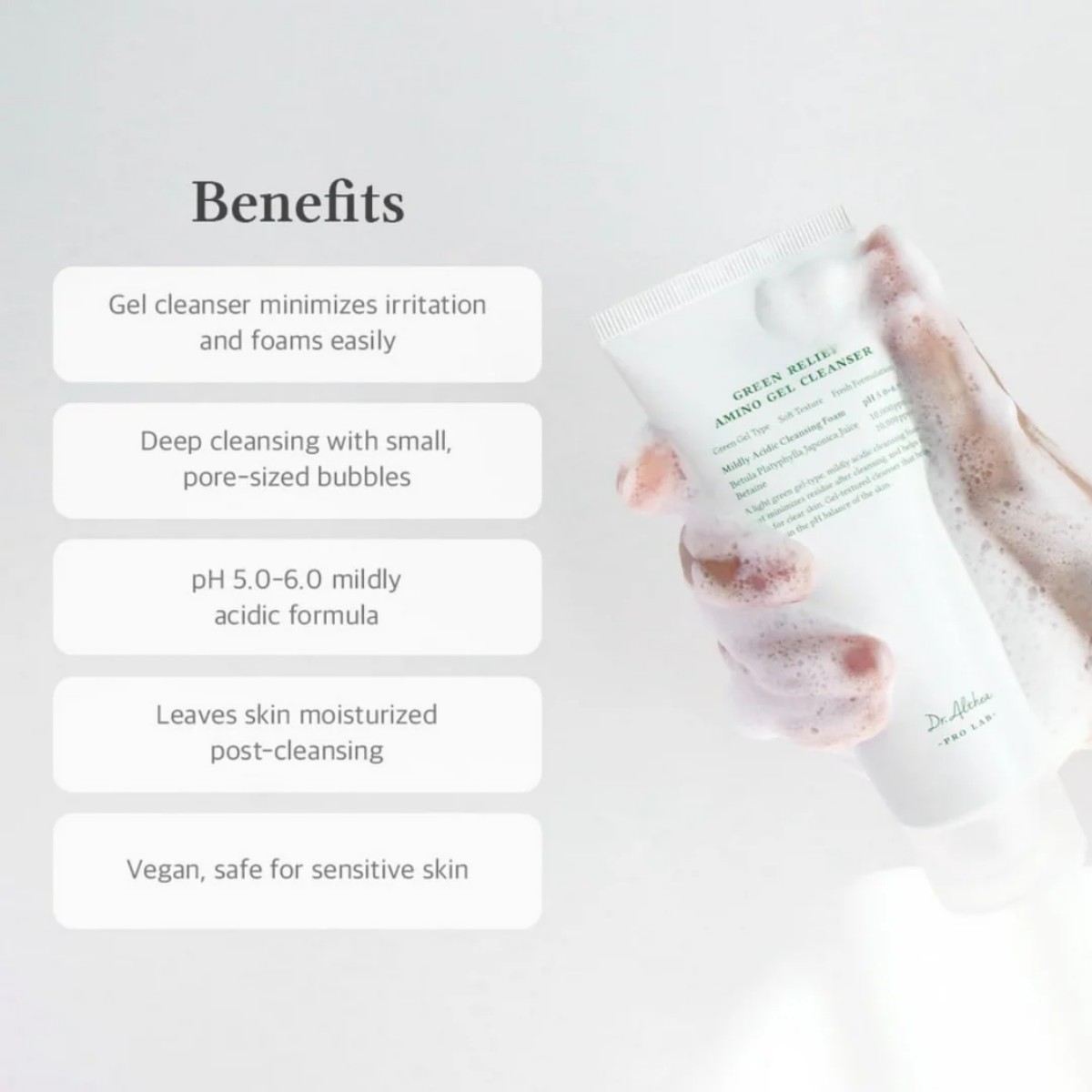 Dr.Althea - Green Relief Amino Gel Cleanser 100 ml Dr.Althea - Green Relief Amino Gel Cleanser 100 ml - Image 3