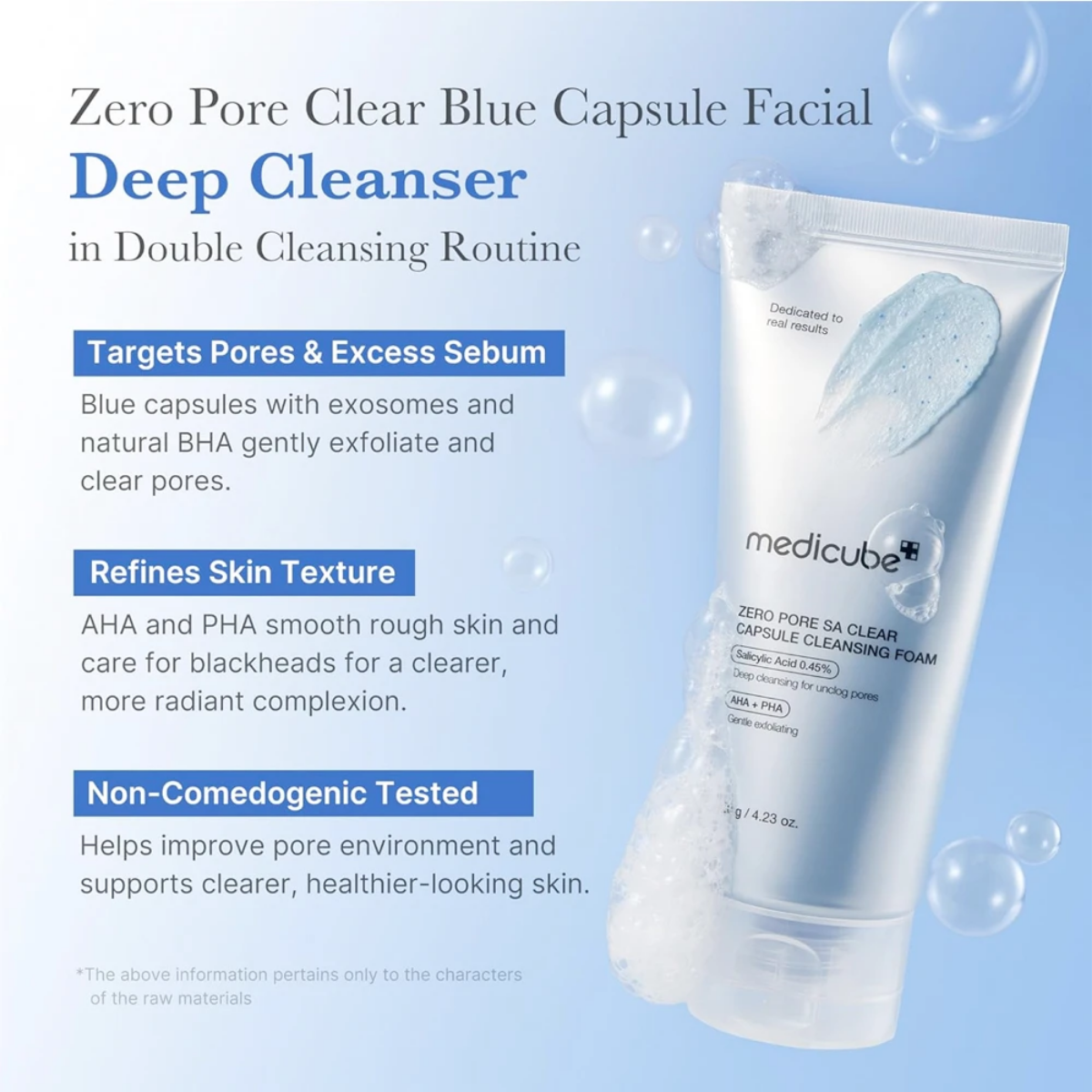 Medicube - Zero Pore SA Clearing Capsule Cleansing Foam 120 g Medicube - Zero Pore SA Clearing Capsule Cleansing Foam 120 g - Image 2