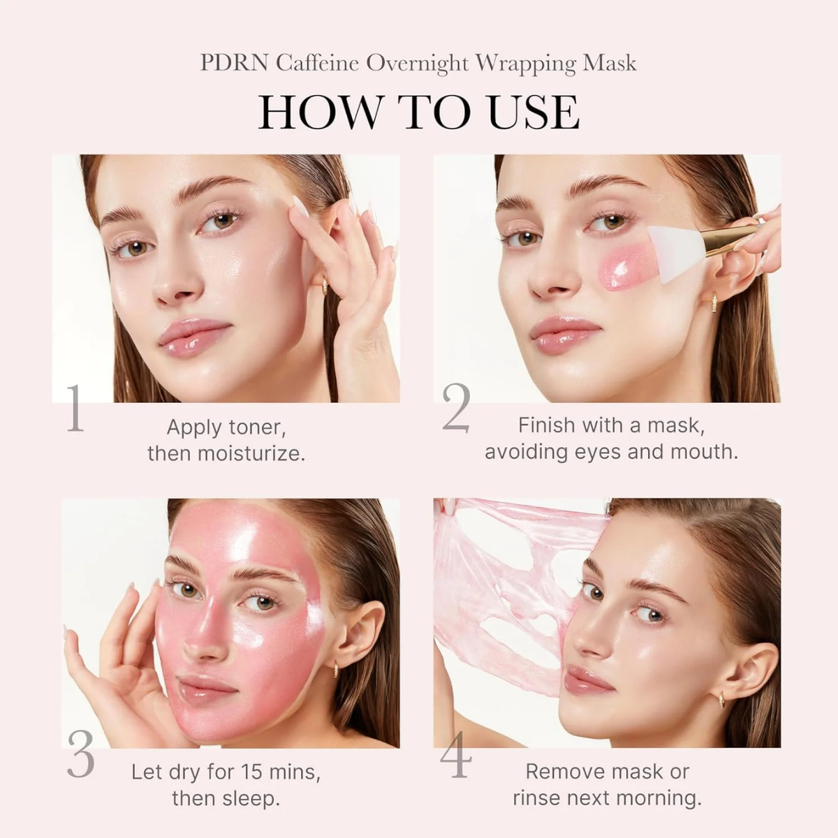 Medicube – PDRN Pink Caffeine Night Wrapping Mask 75 ml Medicube – PDRN Pink Caffeine Night Wrapping Mask 75 ml - Image 2