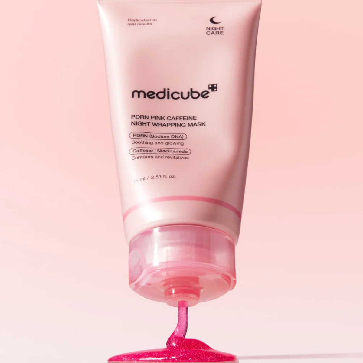 Medicube – PDRN Pink Caffeine Night Wrapping Mask 75 ml Medicube – PDRN Pink Caffeine Night Wrapping Mask 75 ml - Image 4