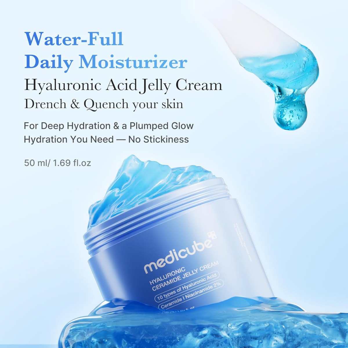Medicube - Hyaluronic Ceramide Jelly Cream 50 ml Medicube - Hyaluronic Ceramide Jelly Cream 50 ml - Image 2