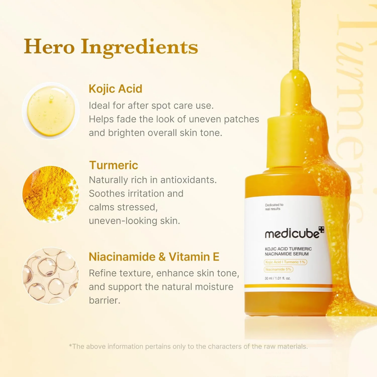 Medicube - Kojic Acid Tumeric Niacinamide Serum 30 ml Medicube - Kojic Acid Tumeric Niacinamide Serum 30 ml - Image 2