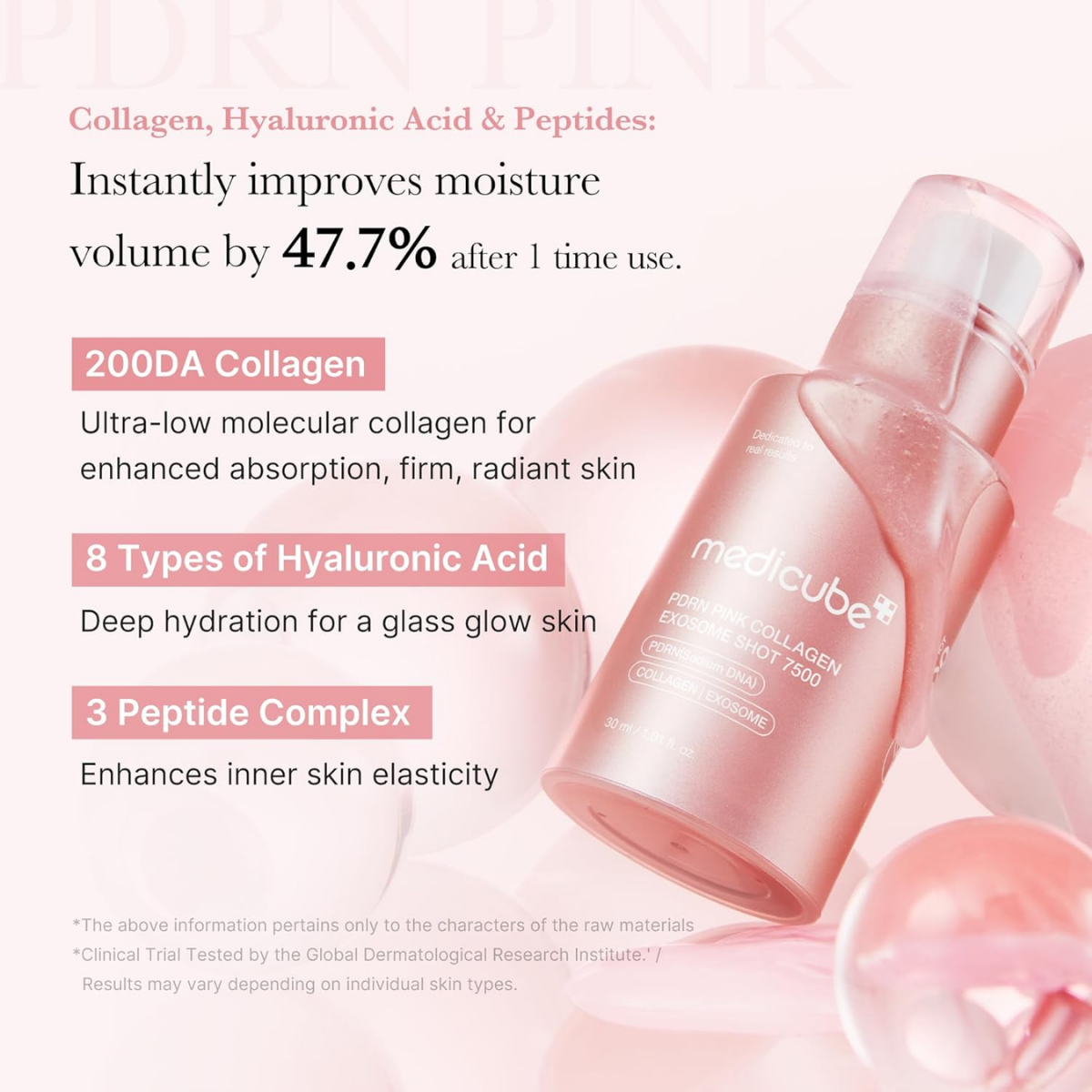 Medicube - PDRN Pink Collagen Exosome Shot Serum 7500 30 ml Medicube - PDRN Pink Collagen Exosome Shot Serum 7500 30 ml - Image 2
