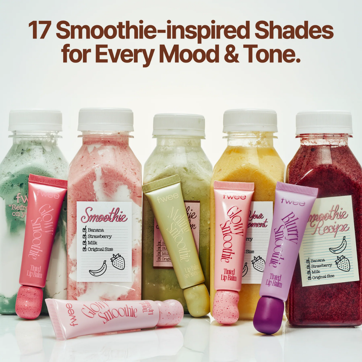 Fwee - Glowy Smoothie Tinted Lip Balm 02 Guava Crush Fwee - Glowy Smoothie Tinted Lip Balm 02 Guava Crush - Image 5