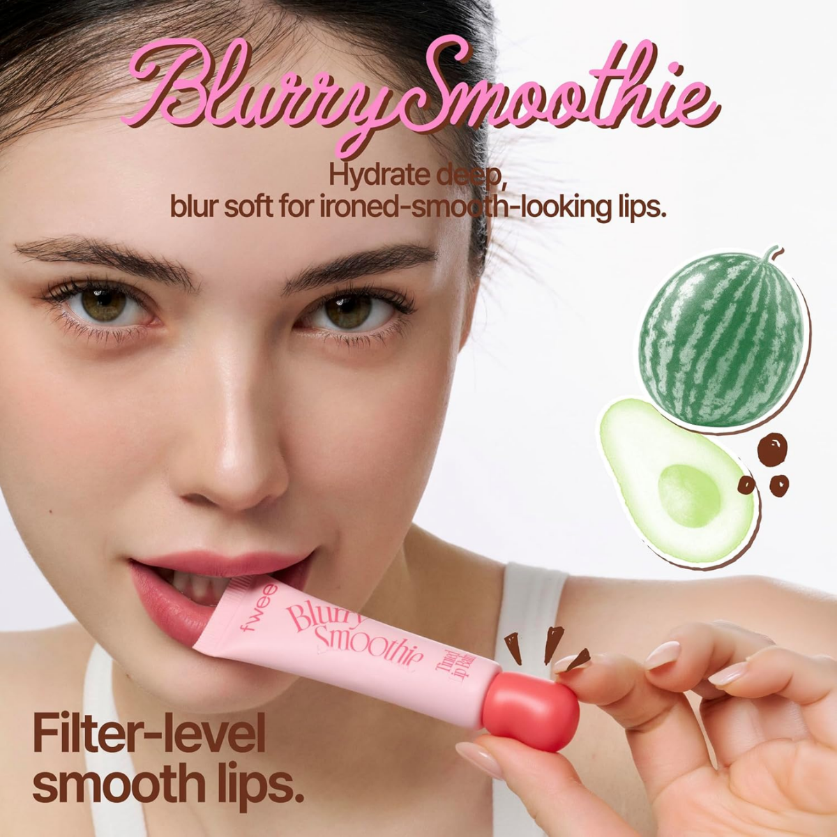 Fwee - Glowy Smoothie Tinted Lip Balm 02 Guava Crush Fwee - Glowy Smoothie Tinted Lip Balm 02 Guava Crush - Image 6