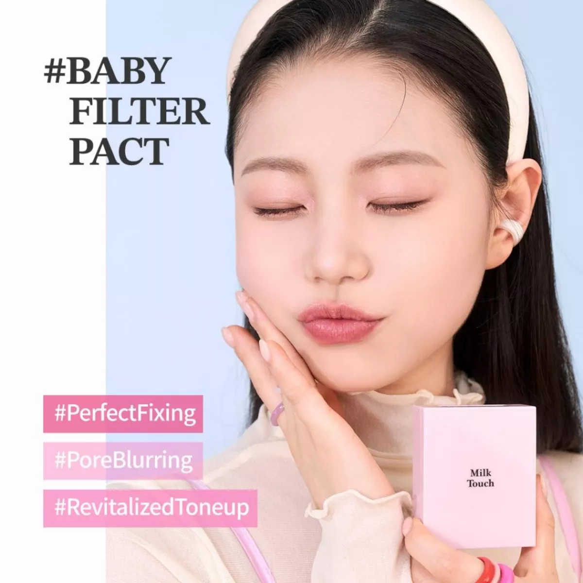 Milk Touch - All Day Perfect Blurring Fixing Pact 10g Milk Touch - All Day Perfect Blurring Fixing Pact 10g - Image 4
