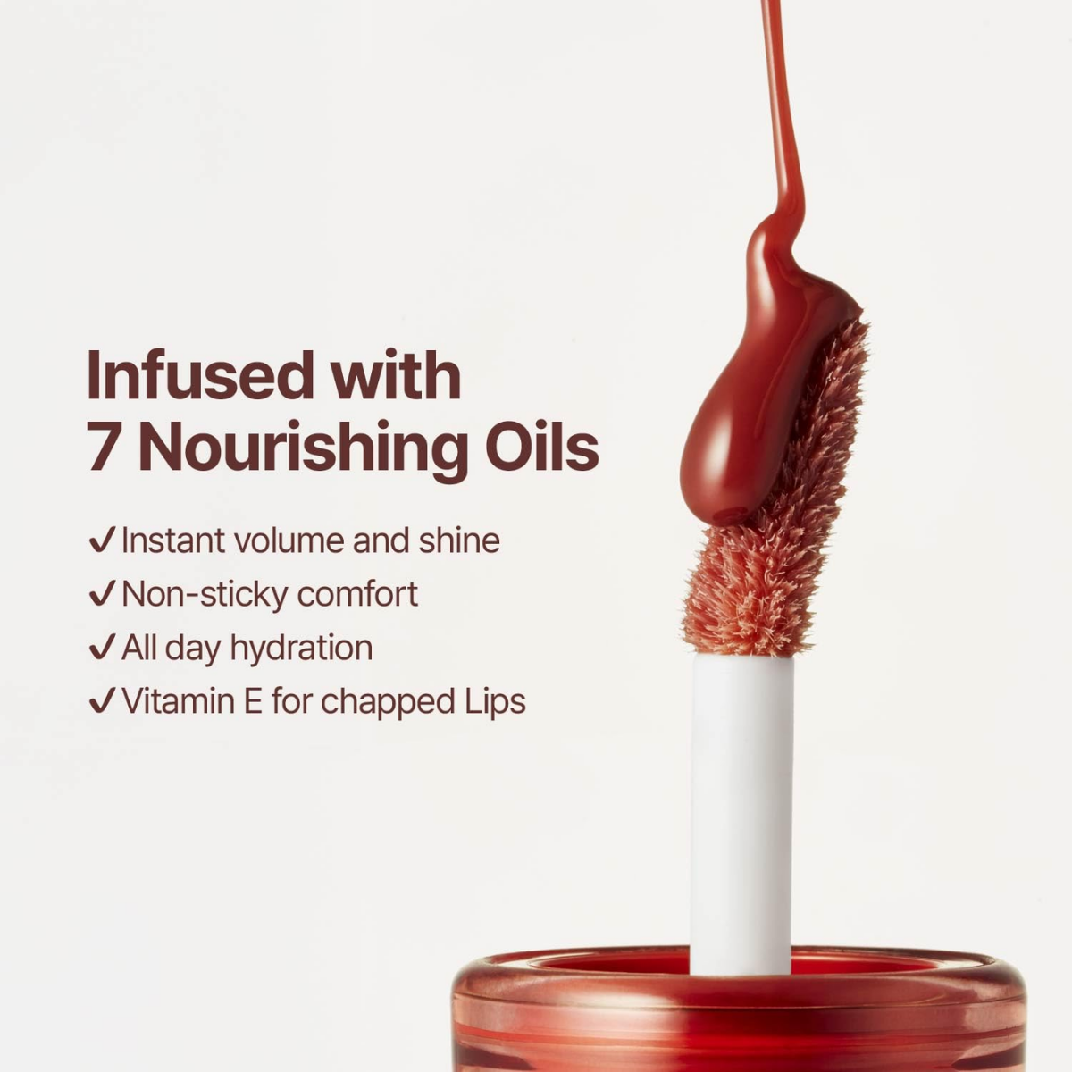 Fwee - 3D Voluming Gloss 70% #B12 Cherry Cola 5.3 g Fwee - 3D Voluming Gloss 70% #B12 Cherry Cola 5.3 g - Image 5