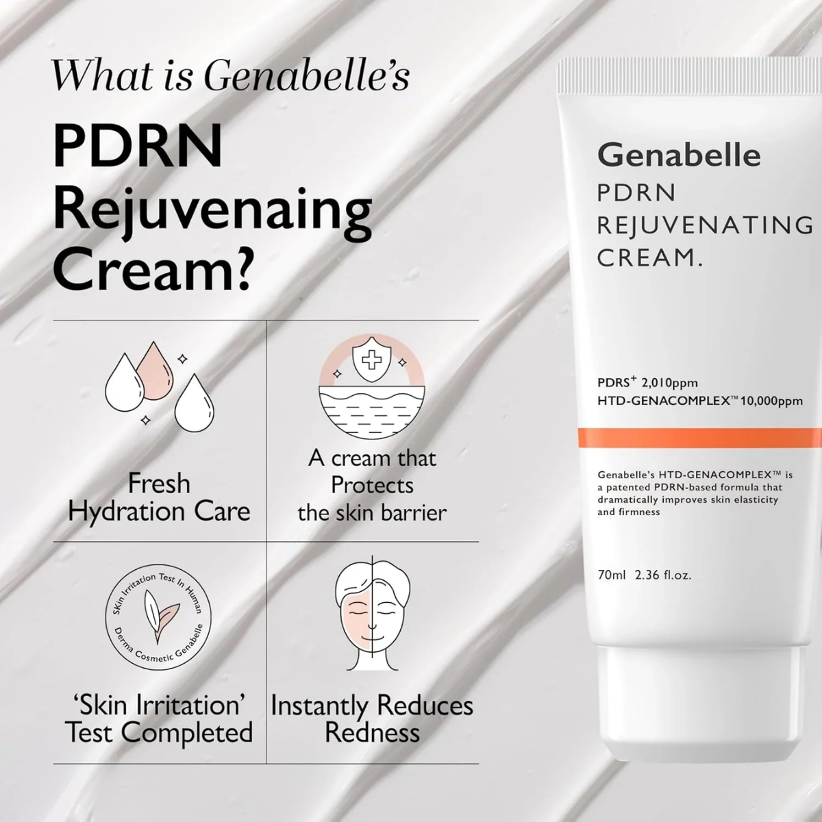 Genabelle - PDRN Rejuvenating Cream 70 ml Genabelle - PDRN Rejuvenating Cream 70 ml - Image 4