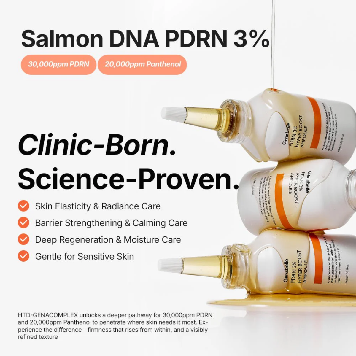 Genabelle - PDRN 3% Hyper Boost Ampoule 40 ml Genabelle - PDRN 3% Hyper Boost Ampoule 40 ml - Image 2