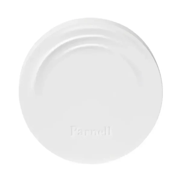 Sorte, runde plastik beholder med låg til opbevaring af kosmetik eller hudplejeprodukter. Elegant og praktisk design til privat og klinisk brug.