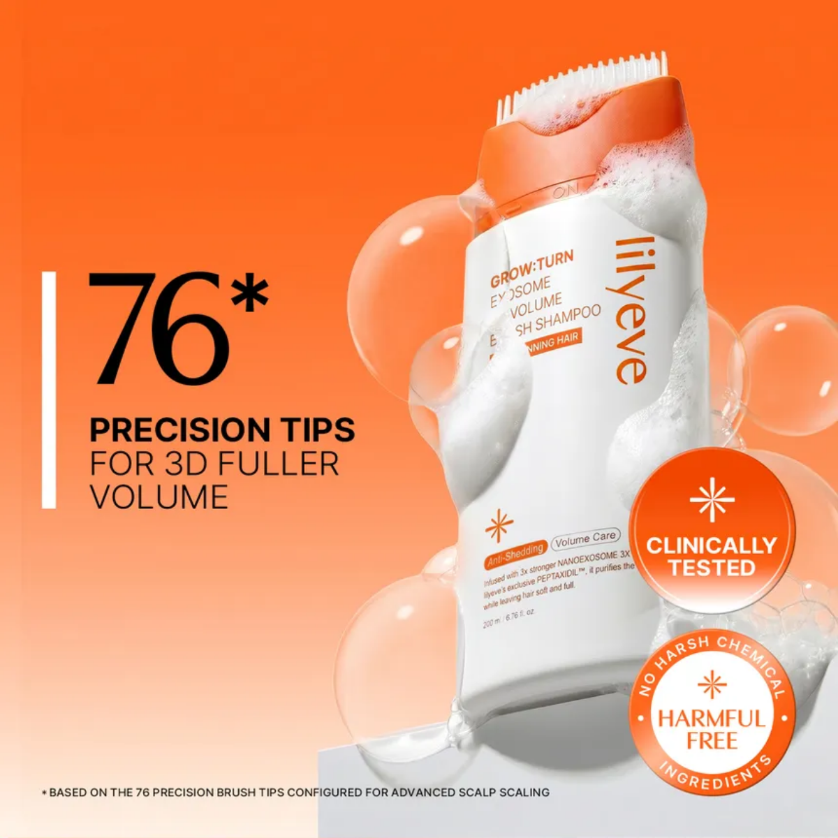 Lilyeve - Grown:Turn Exosome 3D Volume Brush Shampoo 200 ml Lilyeve - Grown:Turn Exosome 3D Volume Brush Shampoo 200 ml - Image 2