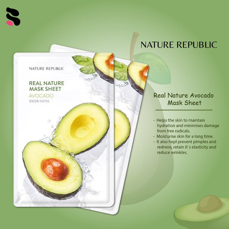 Nature Republic - Real Nature Mask Sheet Avocado Nature Republic - Real Nature Mask Sheet Avocado - Image 3