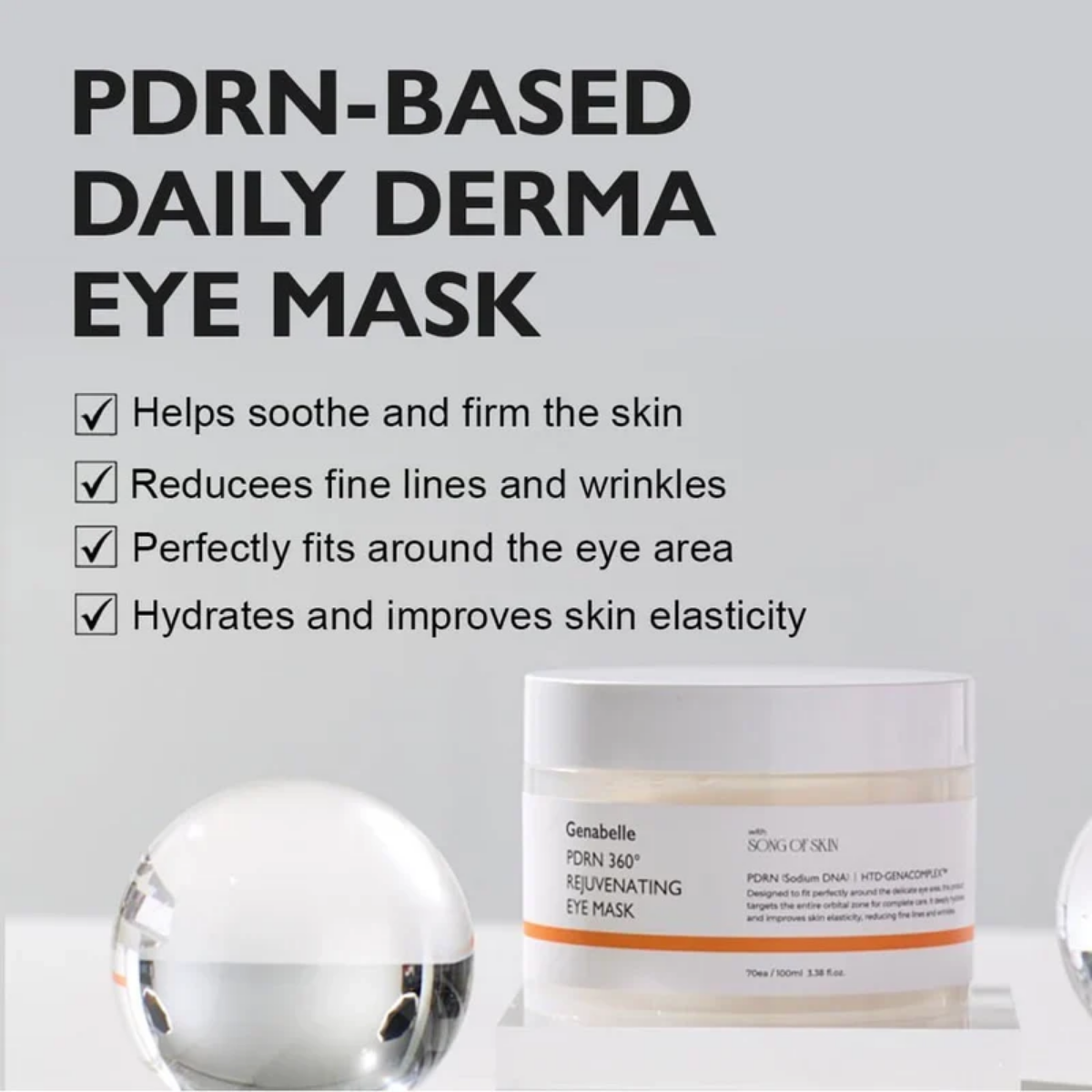Genabelle - PDRN 360 Rejuvenating Eye Mask 70 ea 100 ml Genabelle - PDRN 360 Rejuvenating Eye Mask 70 ea 100 ml - Image 3