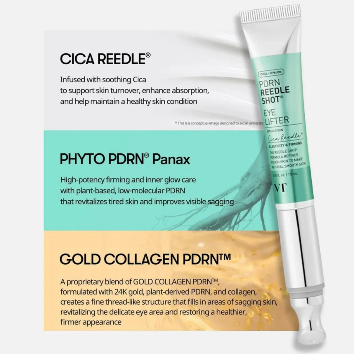 VT Cosmetics - PDRN Reedle Shot Eye Lifter 15 ml VT Cosmetics - PDRN Reedle Shot Eye Lifter 15 ml - Image 4