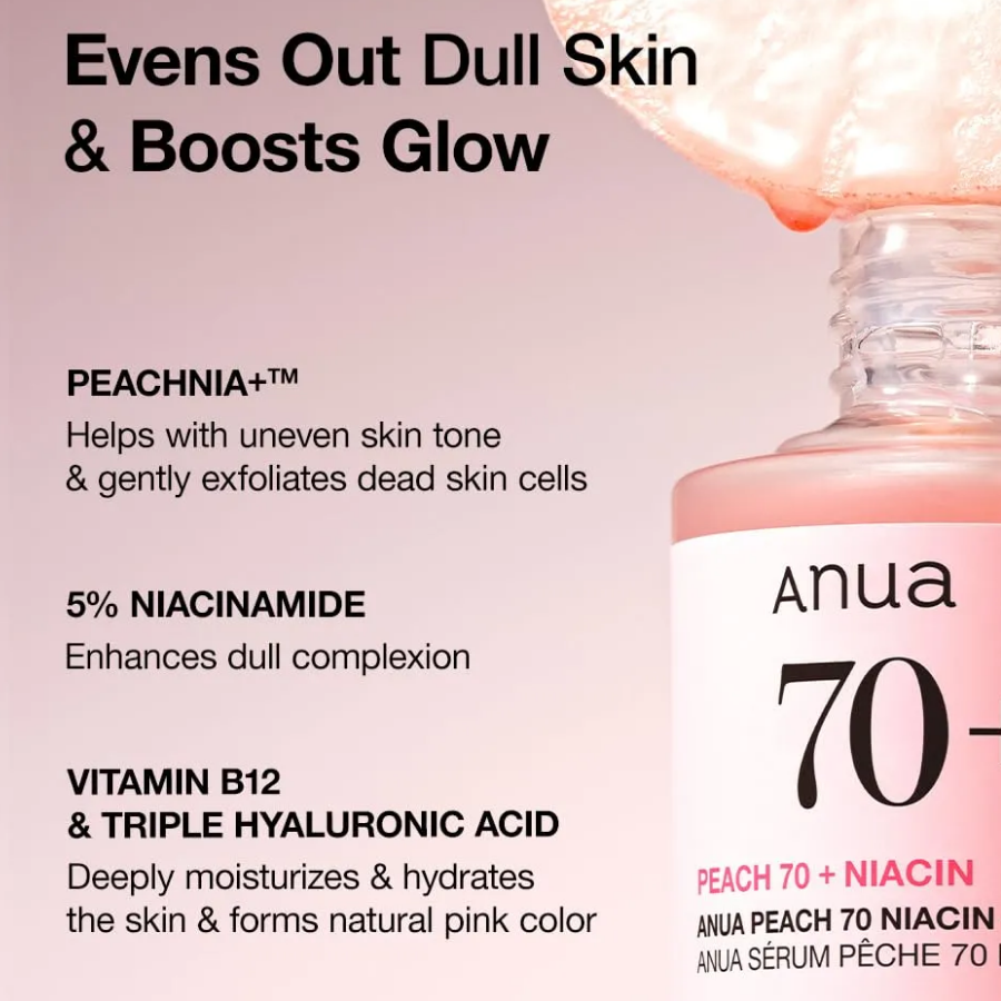 Anua - Peach 70% Niacinamide Serum 30 ml Anua - Peach 70% Niacinamide Serum 30 ml - Image 4