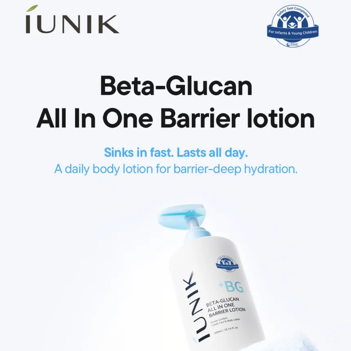 IUNIK - Beta Glucan All In One Barrier Lotion 300 ml IUNIK - Beta Glucan All In One Barrier Lotion 300 ml - Image 4