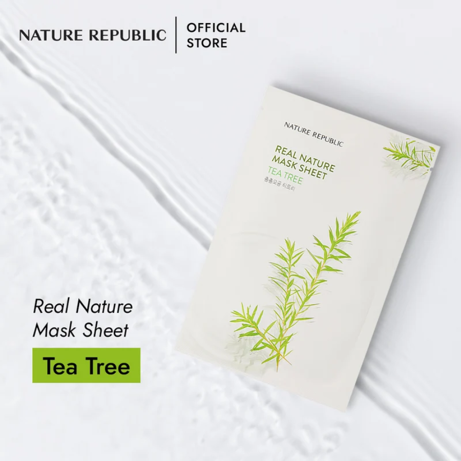Nature Republic - Real Nature Mask Sheet Mask Tea Tree Nature Republic - Real Nature Mask Sheet Mask Tea Tree - Image 2