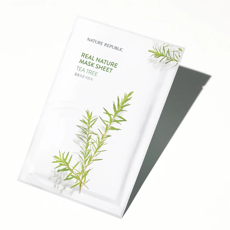 Nature Republic - Real Nature Mask Sheet Mask Tea Tree Nature Republic - Real Nature Mask Sheet Mask Tea Tree - Image 3