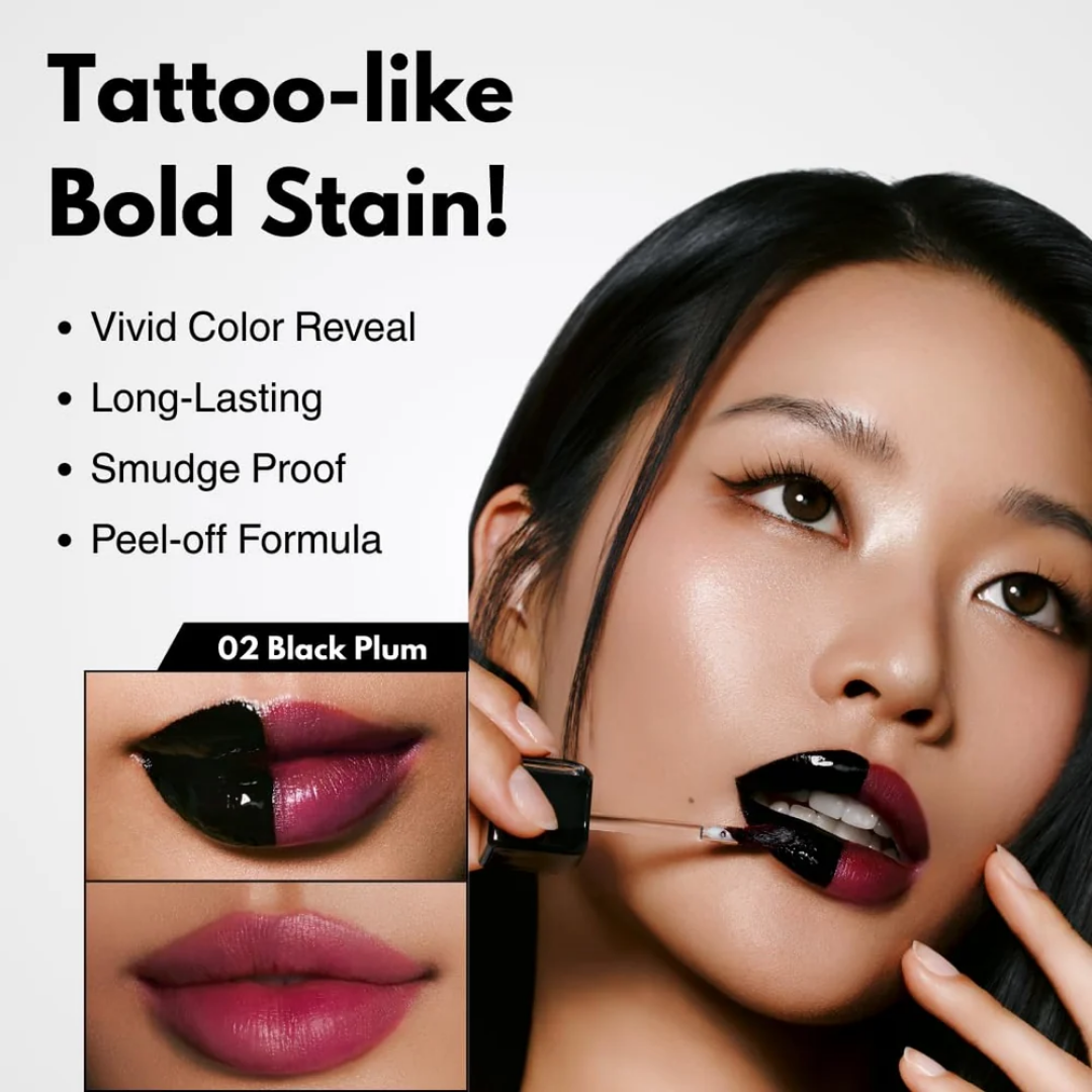 Milk Touch - Black Peel Off Lip Tattoo #03 Black Apple Milk Touch - Black Peel Off Lip Tattoo #03 Black Apple - Image 4